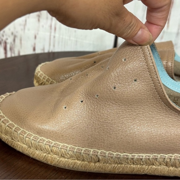 Rag & Bone New York Tan Slouchy Leather & Espadrilles Loafer Flat women’s 7 EUC - Picture 14 of 16
